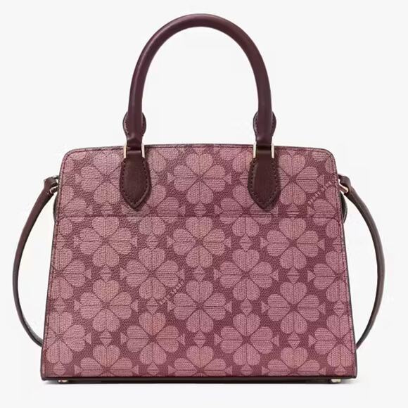 Kate Spade NWT Signature Spade Flower Satchel Grenache Multi - Pink Retail $379 - Picture 4 of 11